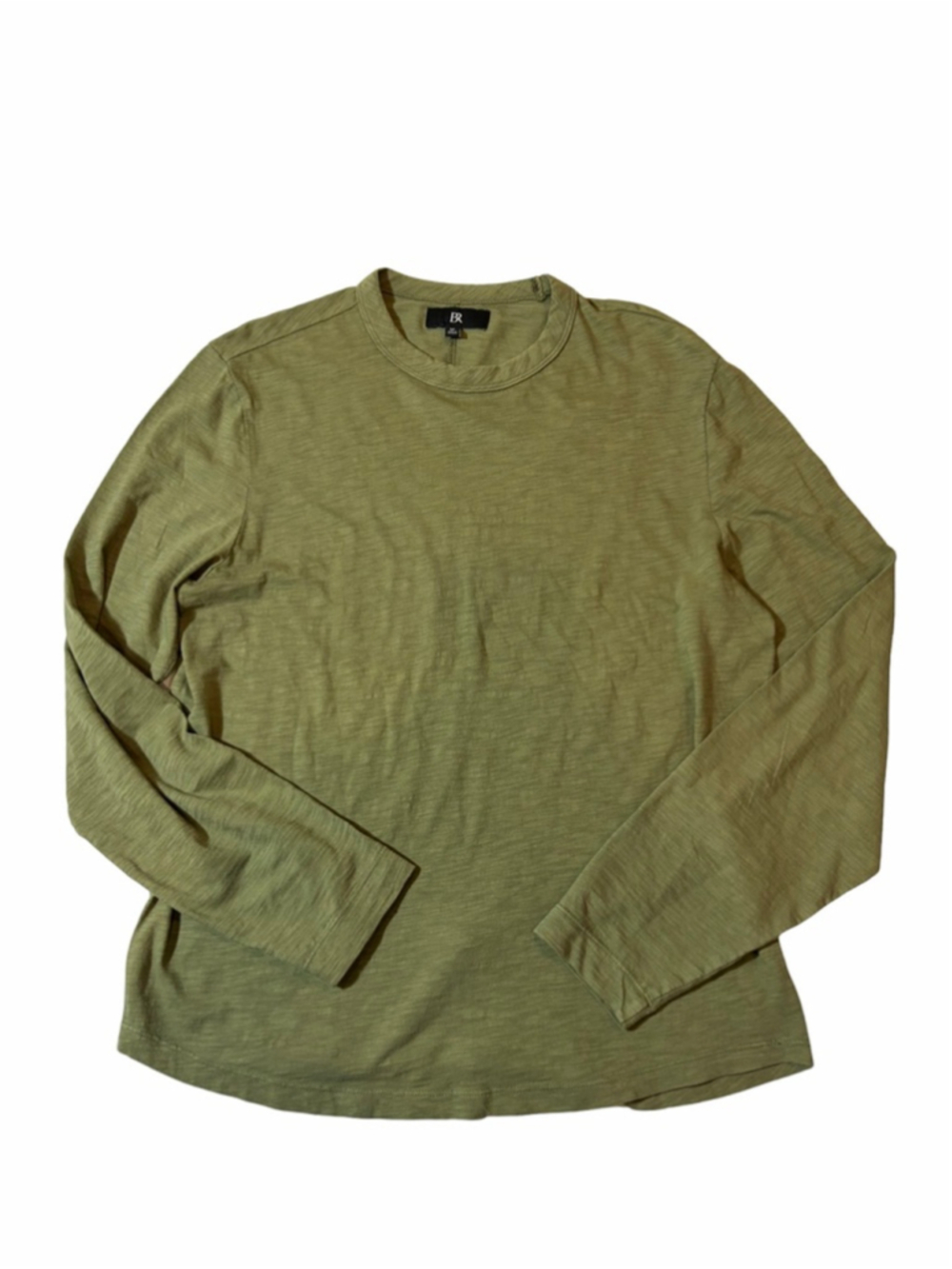 Banana Republic Olive Green Long Sleeve Tee M Lightweight Soft Minimalist